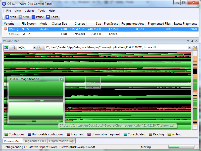 Warp Disk Screenshot